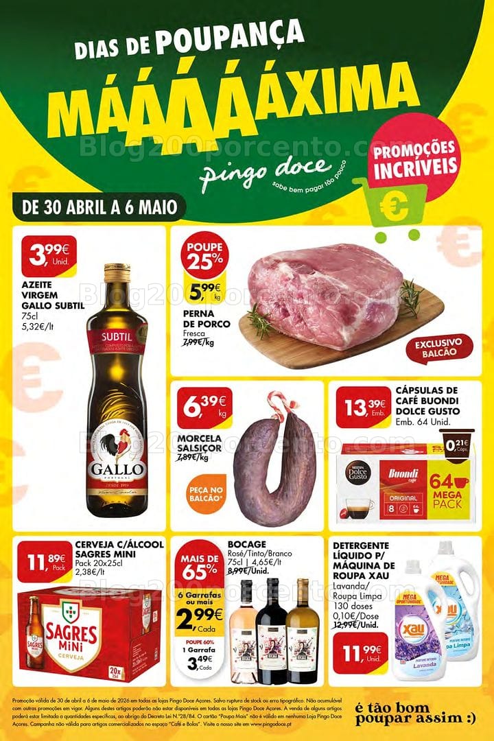 Antevisão Folheto PINGO DOCE Açores Promoções de 30 abril a 6 maio